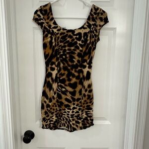 Charlotte Russe leopard print dress. Sexy back.